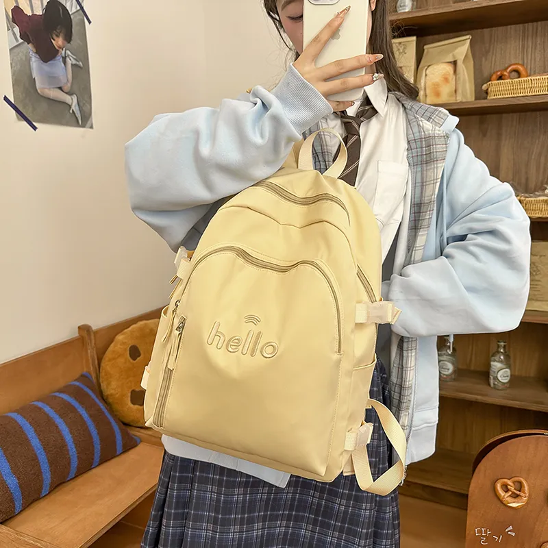 DCLOUD Nylon Backpack Tubas Unisex Multicolor-4