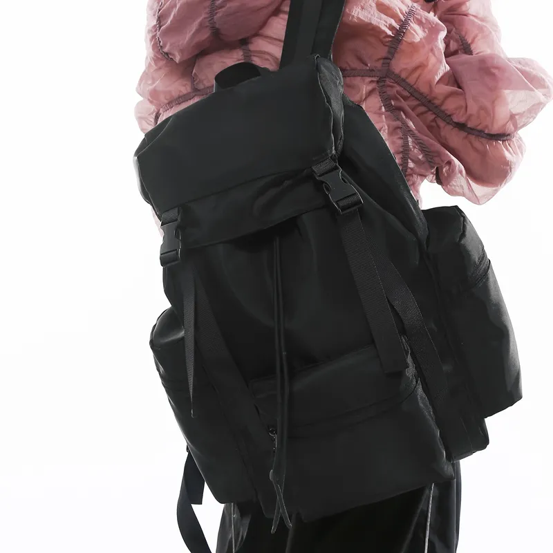 DCLOUD Nylon Backpack Unisex Blue/Black/Grass Green/Army Green/Pink/Khaki-4