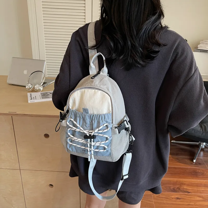DCLOUD Fabric Backpack Regular Women's Multicolor-4