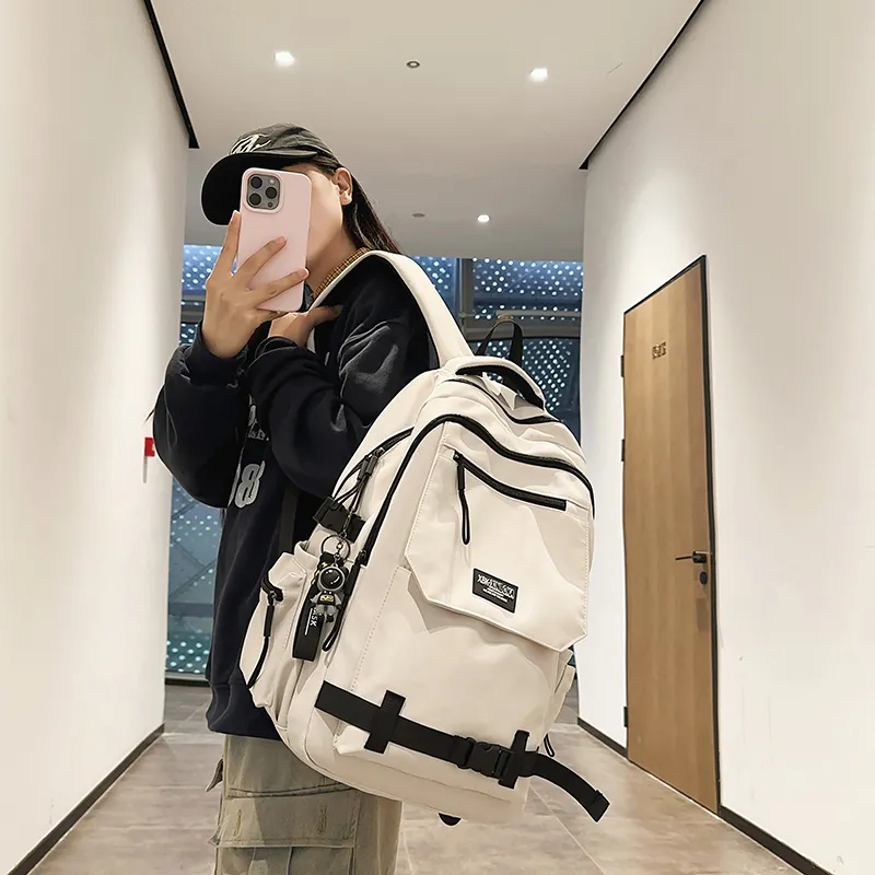 DCLOUD Nylon Backpack Unisex Multicolor-8