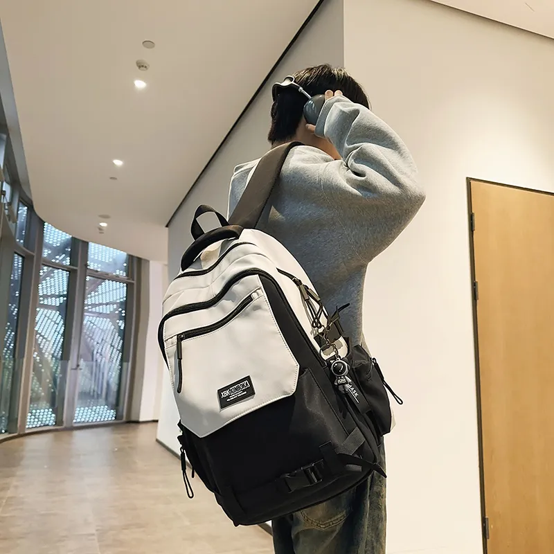 DCLOUD Nylon Backpack Unisex Multicolor-11