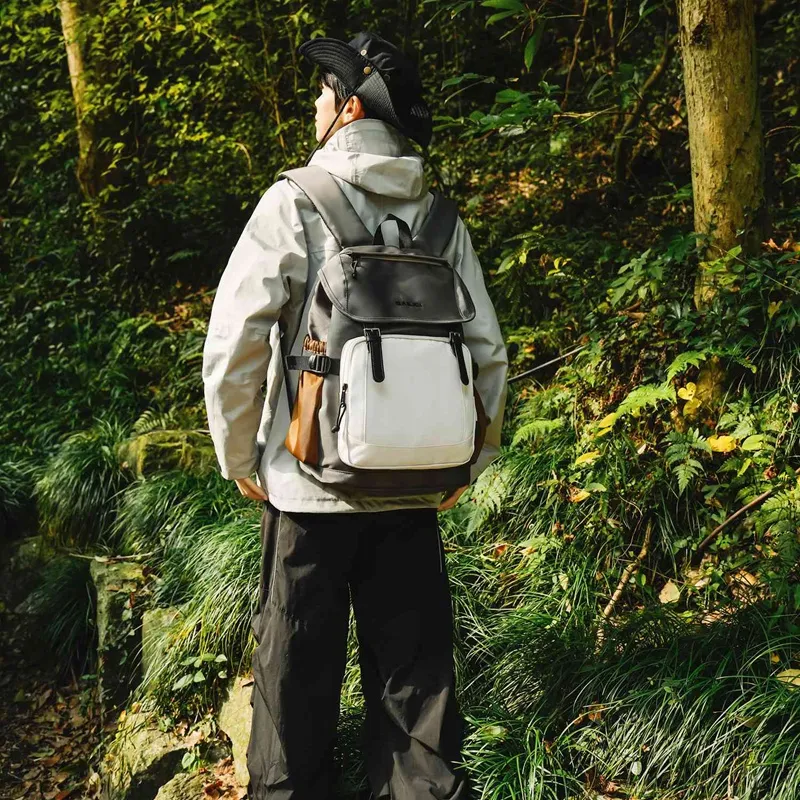 DCLOUD Nylon Backpack Large Size Unisex White/Black/Army Green/Light Green/Khaki-13