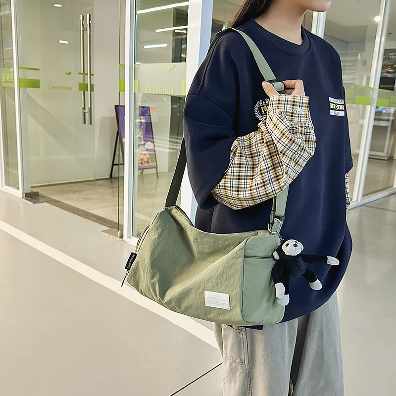 DCLOUD Nylon Backpack Tubas Unisex White/Black/Green/Orange-18