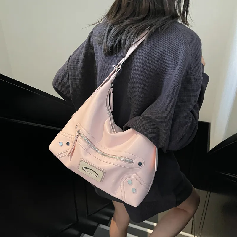 DCLOUD PU Backpack Shoulder Bags Regular Women's Ecru/Black/Burgundy/Pink-25
