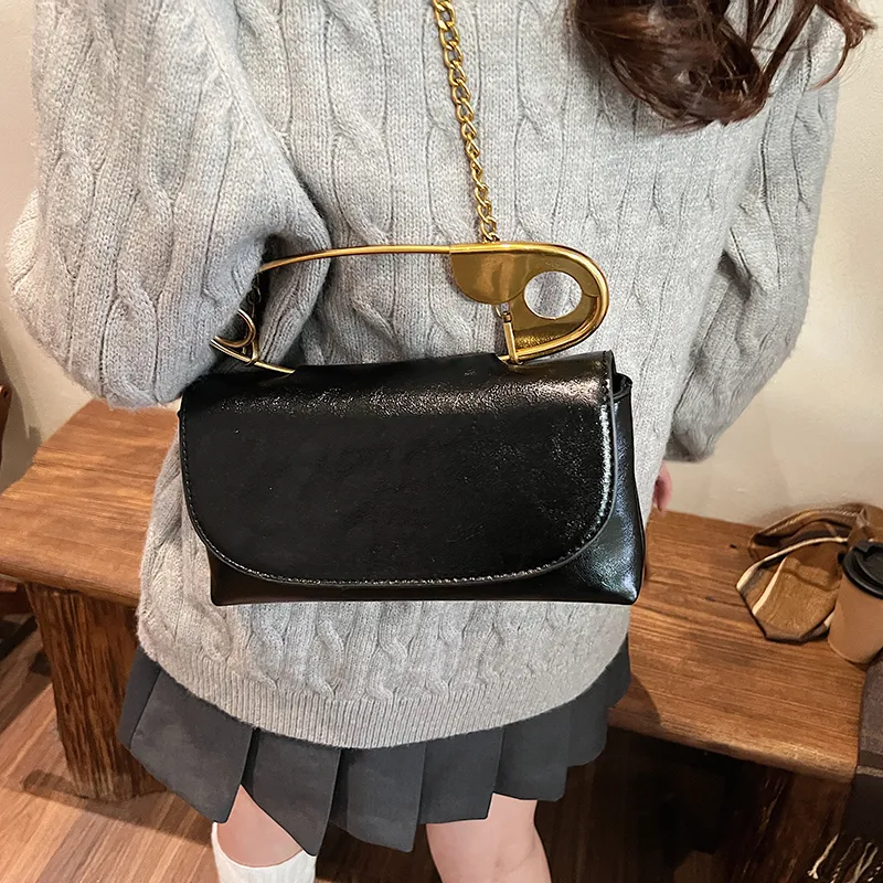 DCLOUD PU Shoulder Bag Crossbody Bag Handbag Regular Unisex Ecru Black/Brown/Burgundy-9