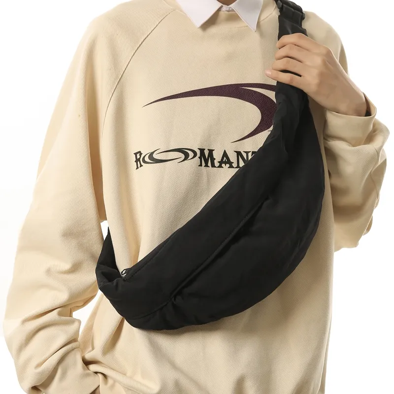 DCLOUD Nylon Sling Bag Unisex Light Khaki/Ginger Yellow/Coffee/Black-13