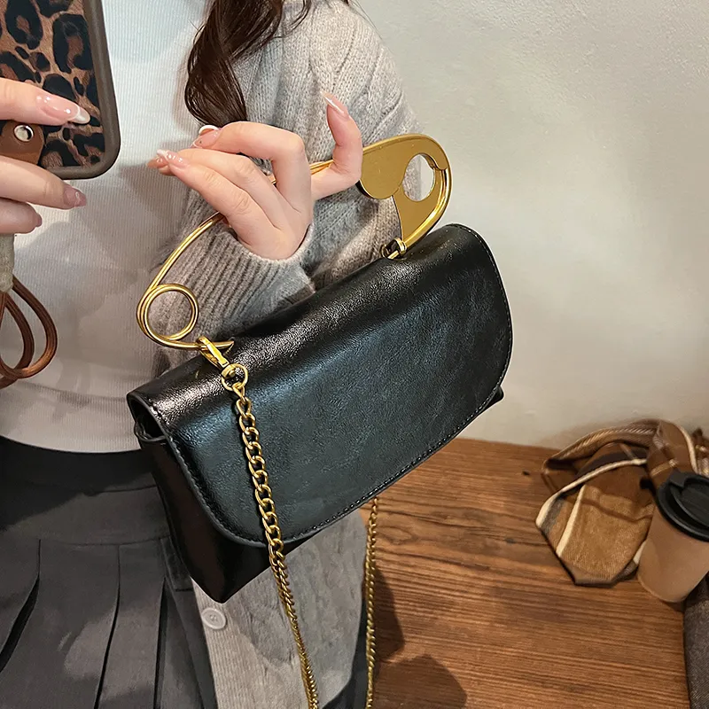 DCLOUD PU Shoulder Bag Crossbody Bag Handbag Regular Unisex Ecru Black/Brown/Burgundy-8