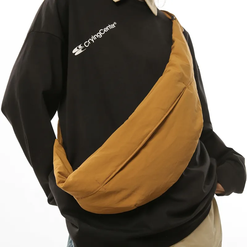 DCLOUD Nylon Sling Bag Unisex Light Khaki/Ginger Yellow/Coffee/Black-5