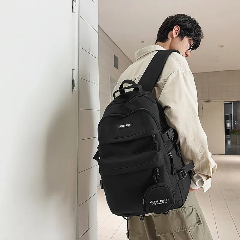 DCLOUD Nylon Backpack Regular Unisex Multicolor-2