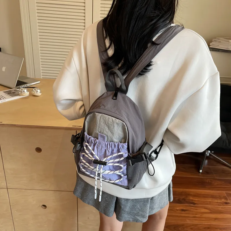 DCLOUD Fabric Backpack Regular Women's Multicolor-14