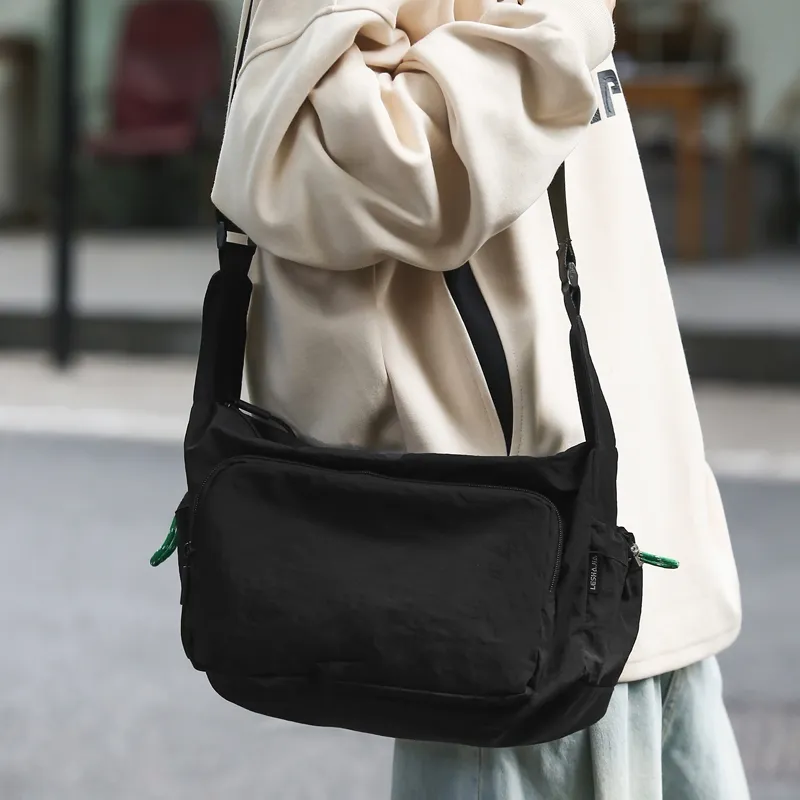 DCLOUD Nylon Backpack Unisex White/Gray/Khaki/Green/Orange/Black-11