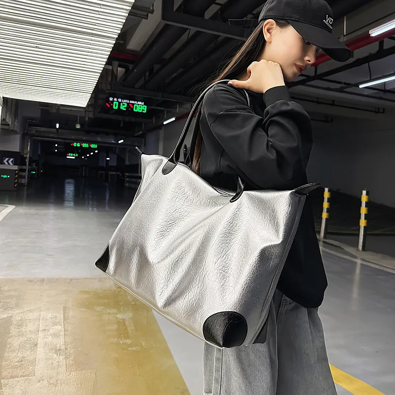 DCLOUD PU Travel Bag 40L Unisex Multicolor-8