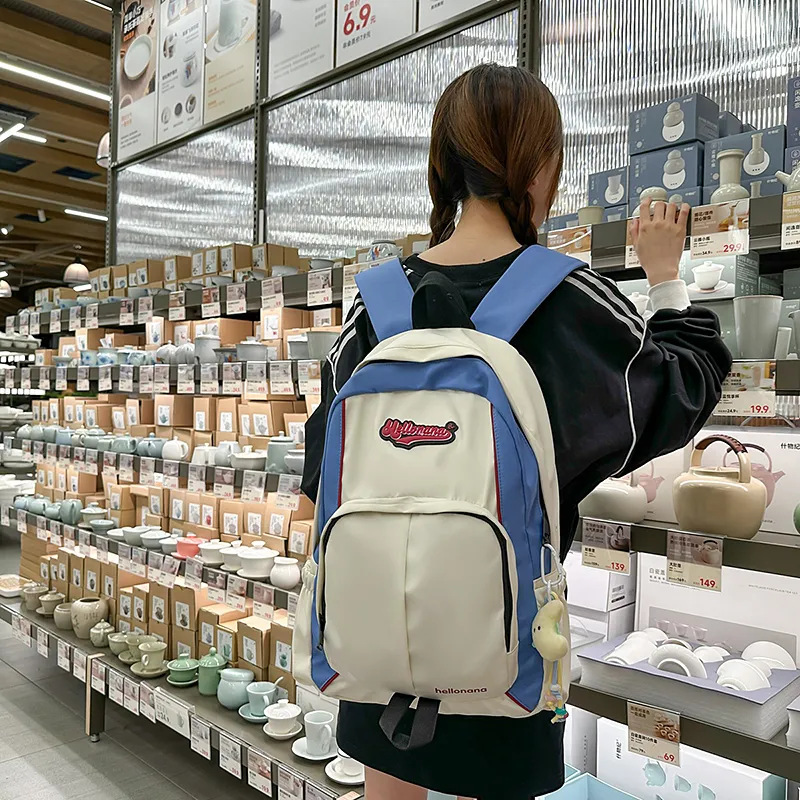 DCLOUD Nylon Backpack Regular Unisex Multicolor-7