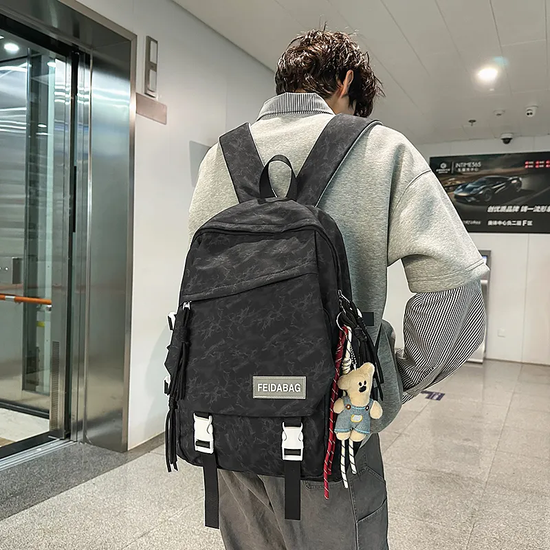 DCLOUD Nylon Backpack Unisex Multicolor-11