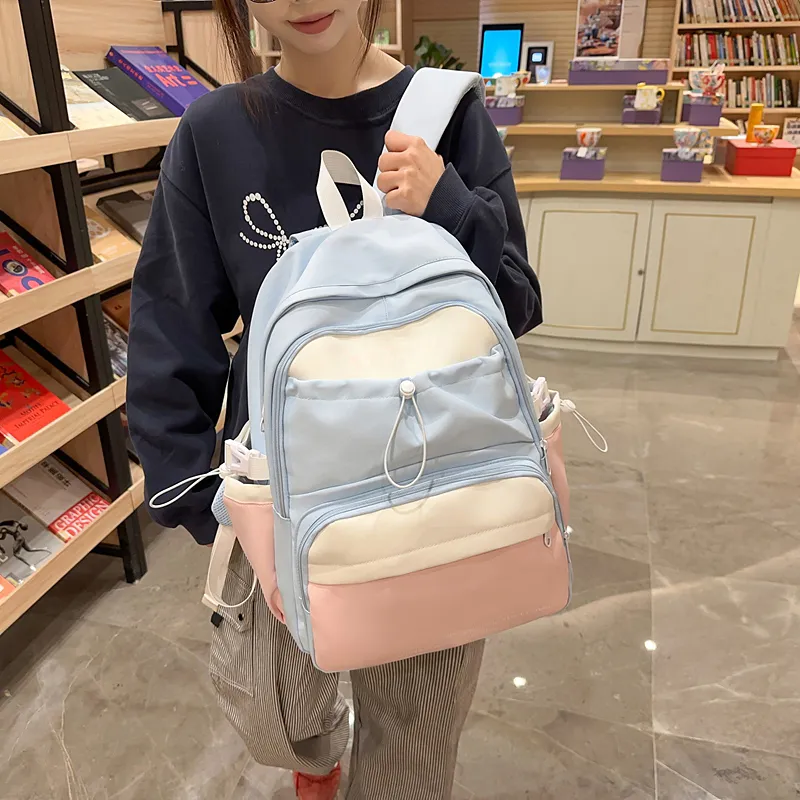 DCLOUD Nylon Backpack Regular Unisex Multicolor-25