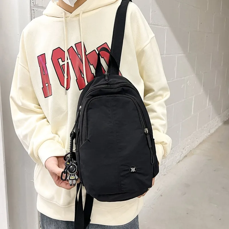 DCLOUD Nylon Backpack Unisex Egg Yolk Flowing Sand/Black/Ecru/Vanilla Cream-6
