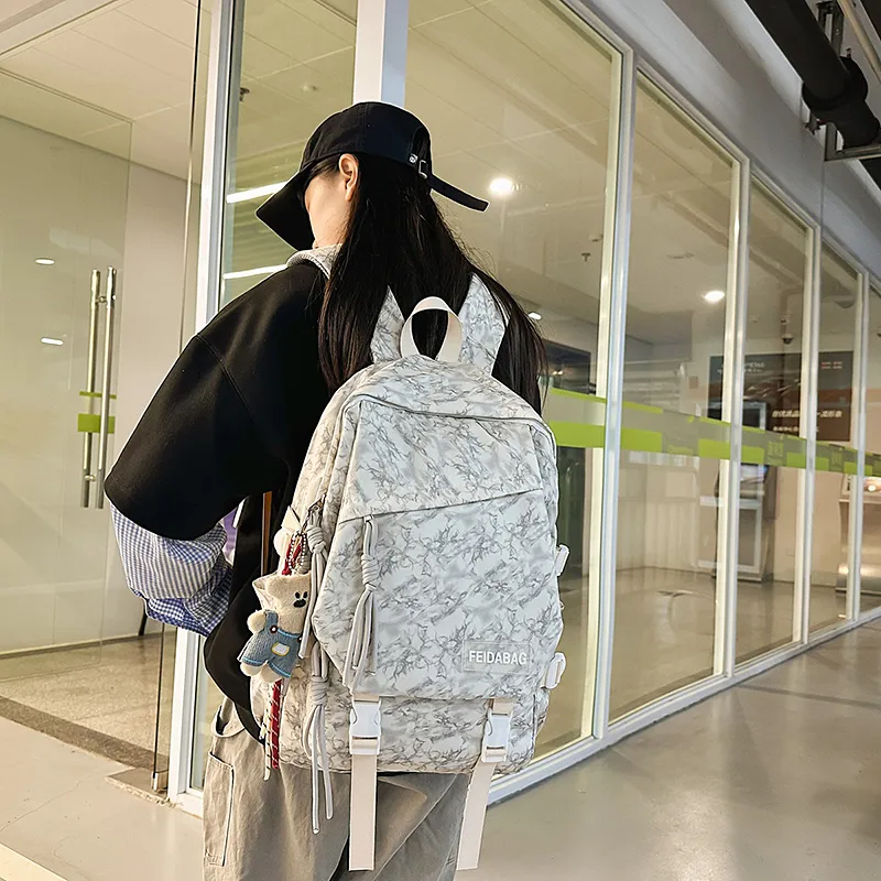 DCLOUD Nylon Backpack Unisex Multicolor-2