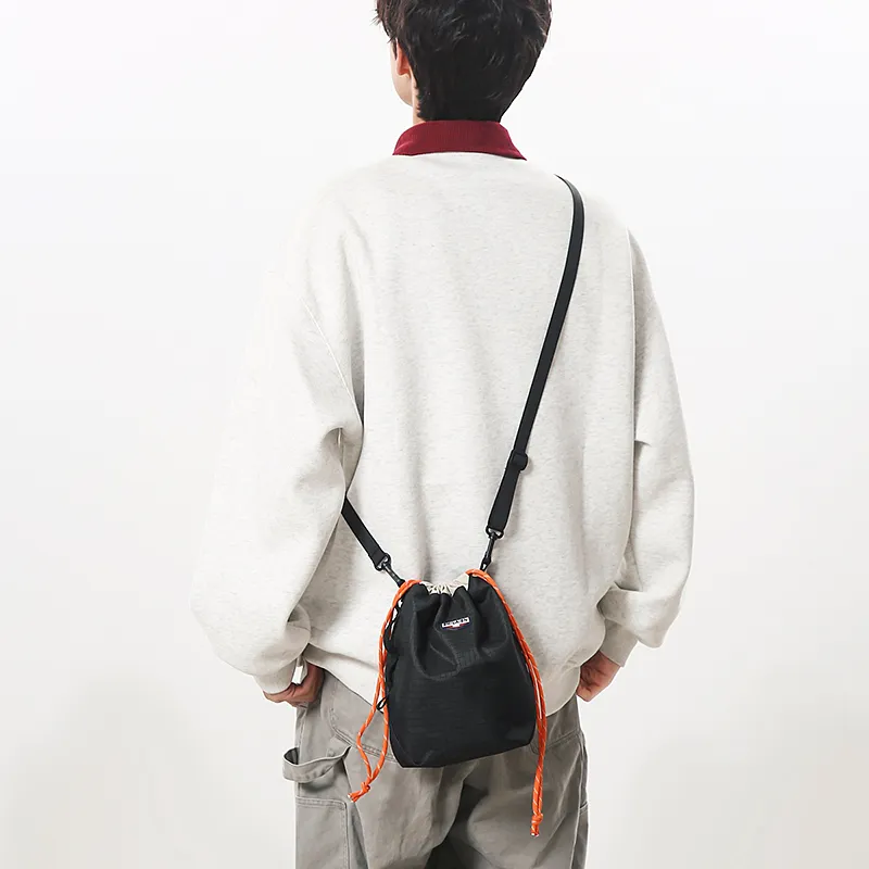 DCLOUD Nylon Crossbody Bag Regular Unisex Black/Khaki/Yellow/Red/Green-1