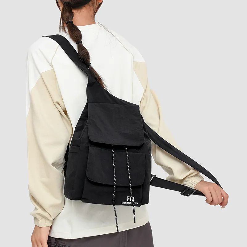 DCLOUD Oxford Backpack Trumpets Unisex Beige/Blue/Black-13