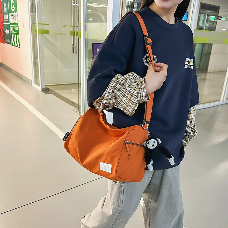 DCLOUD Nylon Backpack Tubas Unisex White/Black/Green/Orange-25