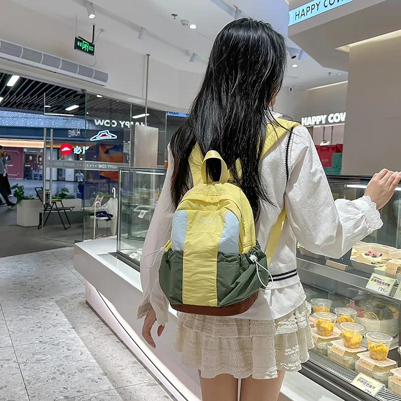 DCLOUD Nylon Backpack Unisex Multicolor-16