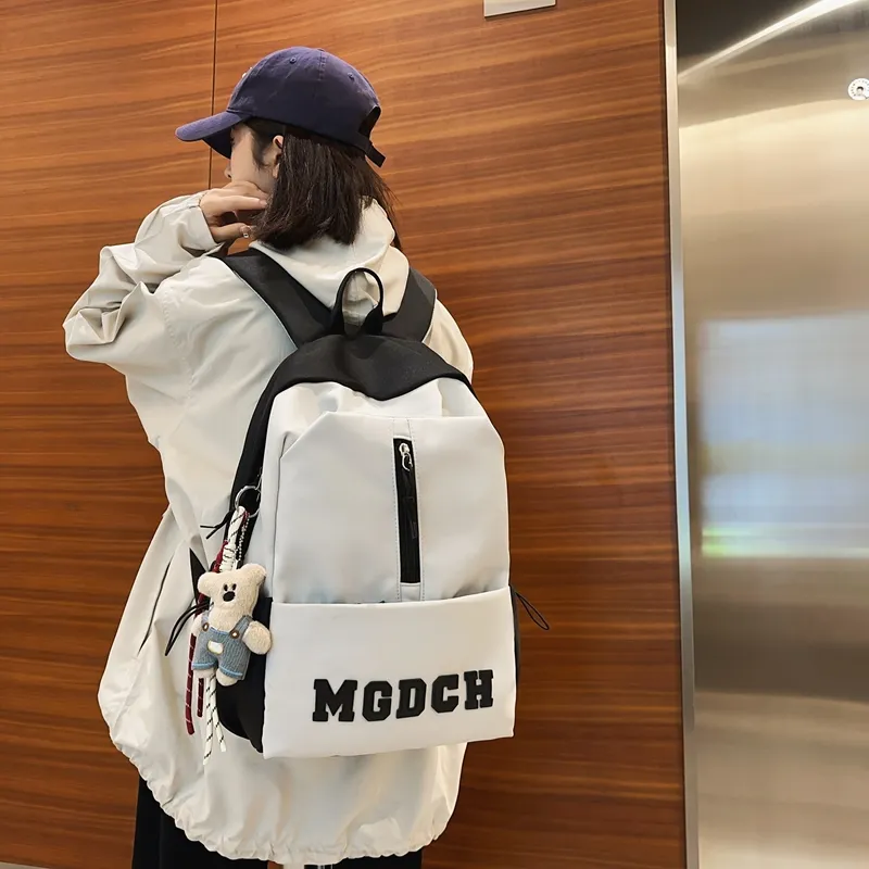 DCLOUD Nylon Backpack Unisex Black/Red/Blue/Khaki-1