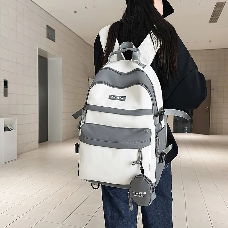 DCLOUD Nylon Backpack Regular Unisex Multicolor-11