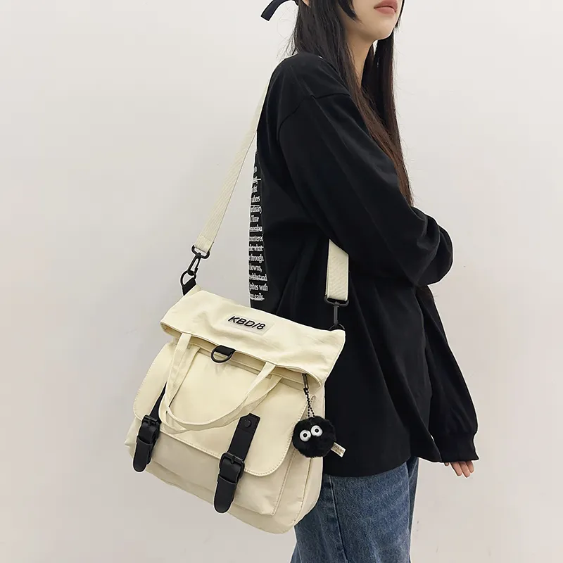 DCLOUD Nylon Crossbody Bag Unisex White/Black/Blue/Green/Orange-1