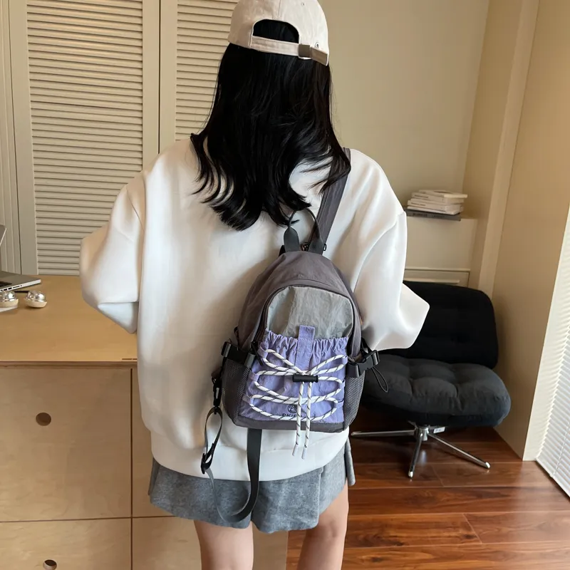 DCLOUD Fabric Backpack Regular Women's Multicolor-16