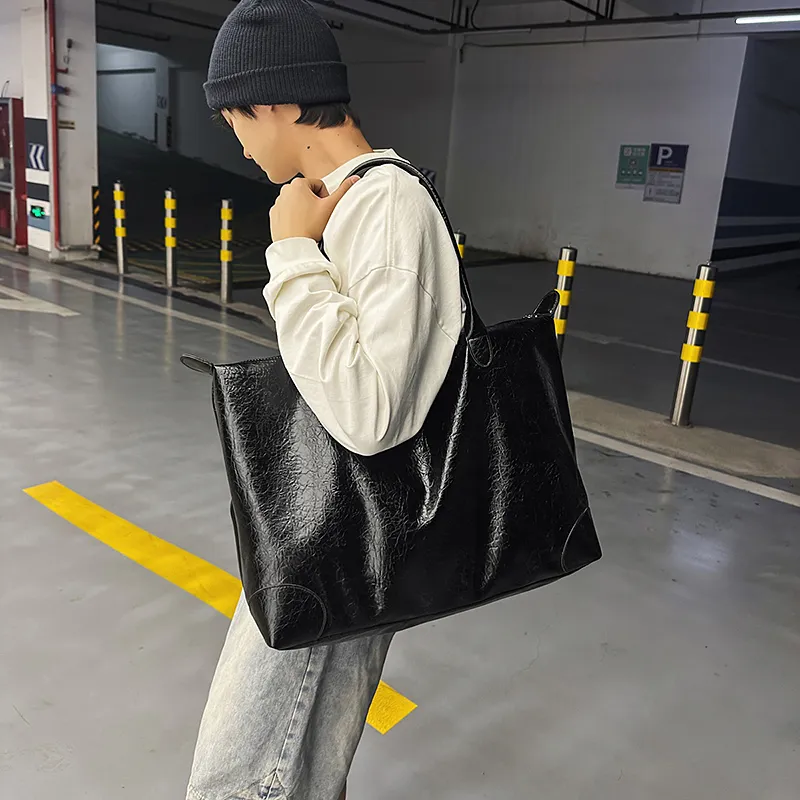 DCLOUD PU Travel Bag 40L Unisex Multicolor-3