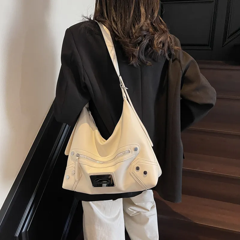 DCLOUD PU Backpack Shoulder Bags Regular Women's Ecru/Black/Burgundy/Pink-4