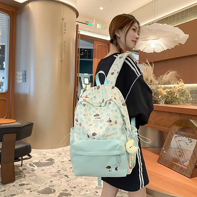 DCLOUD Nylon Backpack Regular Women's Multicolor-22