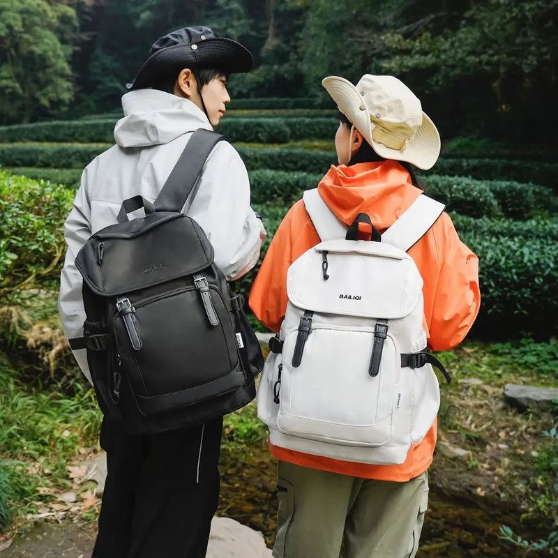 DCLOUD Nylon Backpack Large Size Unisex White/Black/Army Green/Light Green/Khaki-3