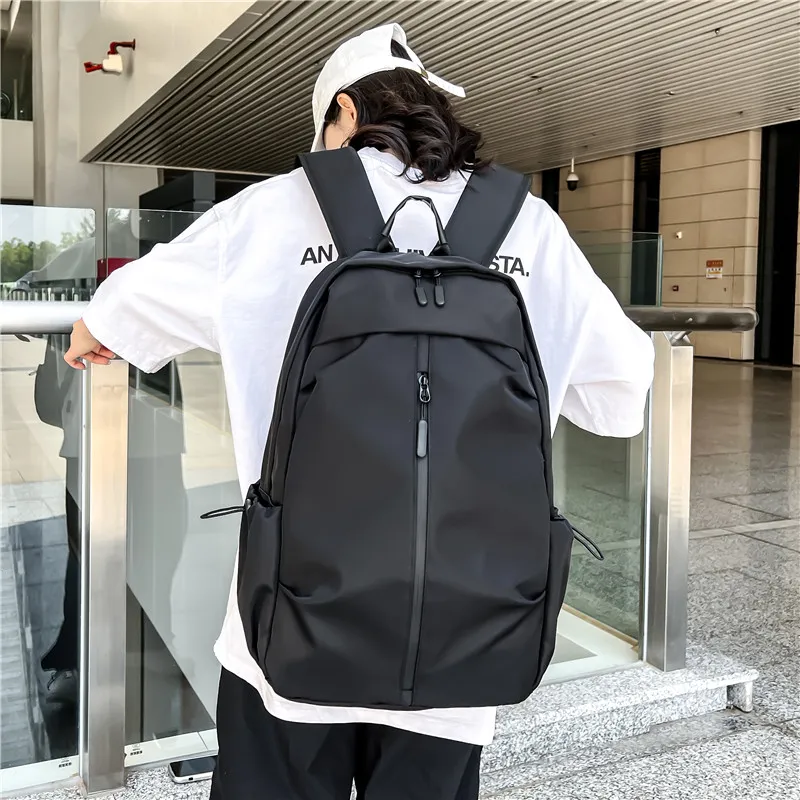 DCLOUD Durable Fabric Backpack Regular Unisex Black-1