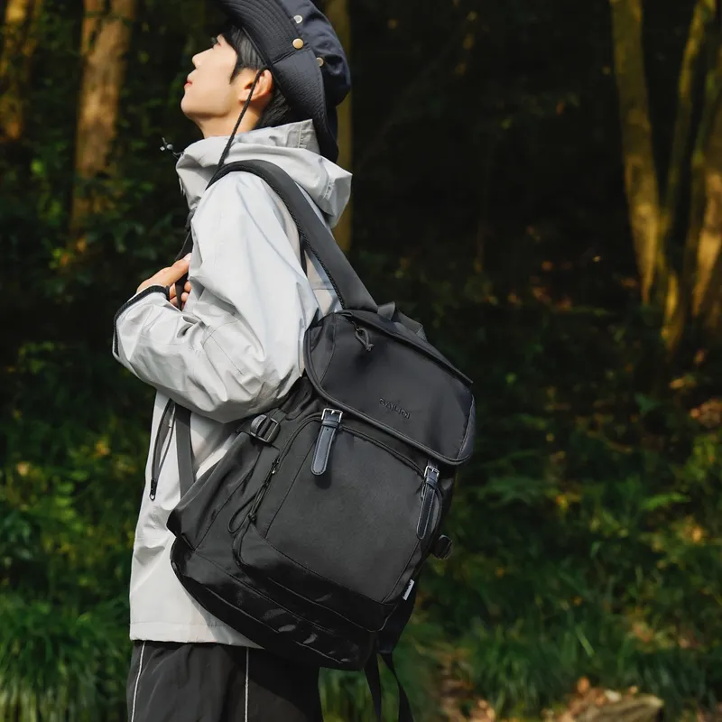 DCLOUD Nylon Backpack Large Size Unisex White/Black/Army Green/Light Green/Khaki-9