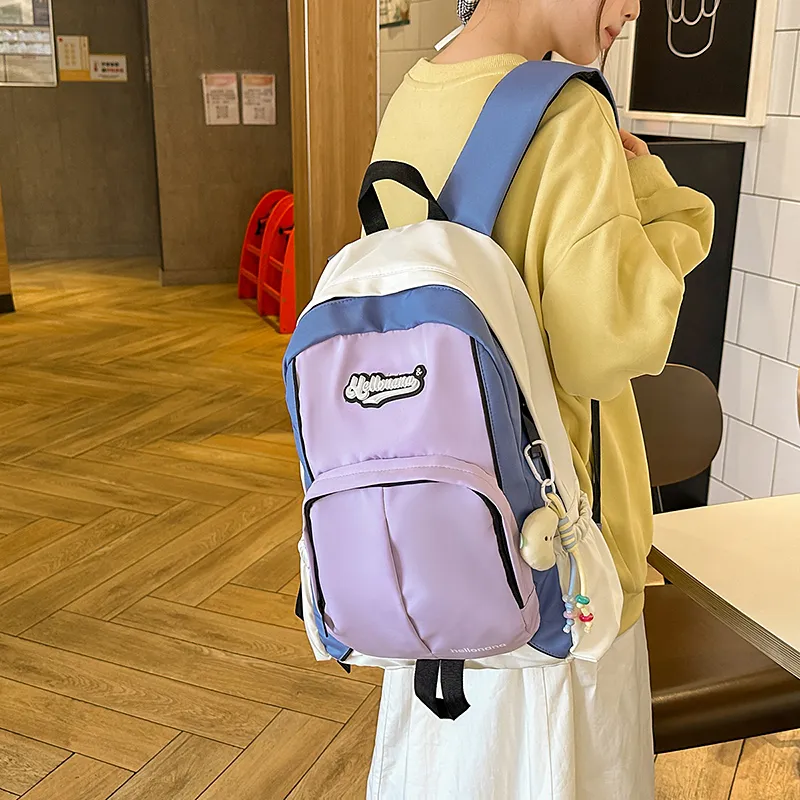 DCLOUD Nylon Backpack Regular Unisex Multicolor-12