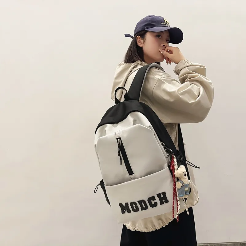 DCLOUD Nylon Backpack Unisex Black/Red/Blue/Khaki-3