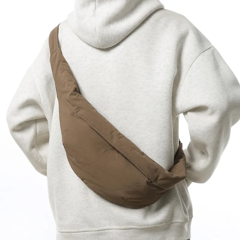 DCLOUD Nylon Sling Bag Unisex Light Khaki/Ginger Yellow/Coffee/Black-10