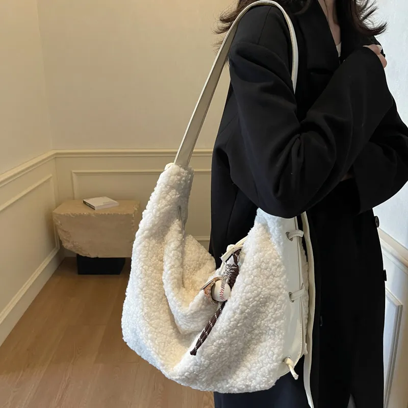 DCLOUD Plush Crossbody Bag Women's Multicolor-19