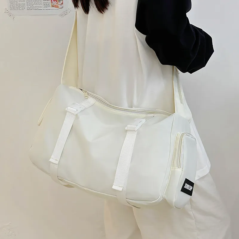 DCLOUD Nylon Crossbody Bag Unisex Blue/White/Black/Pink-6