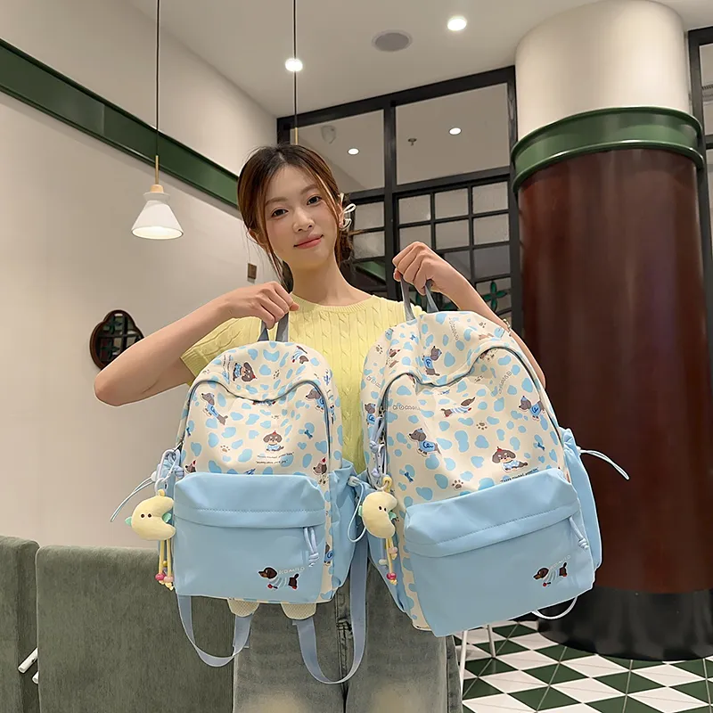 DCLOUD Nylon Backpack Regular Women's Multicolor-14