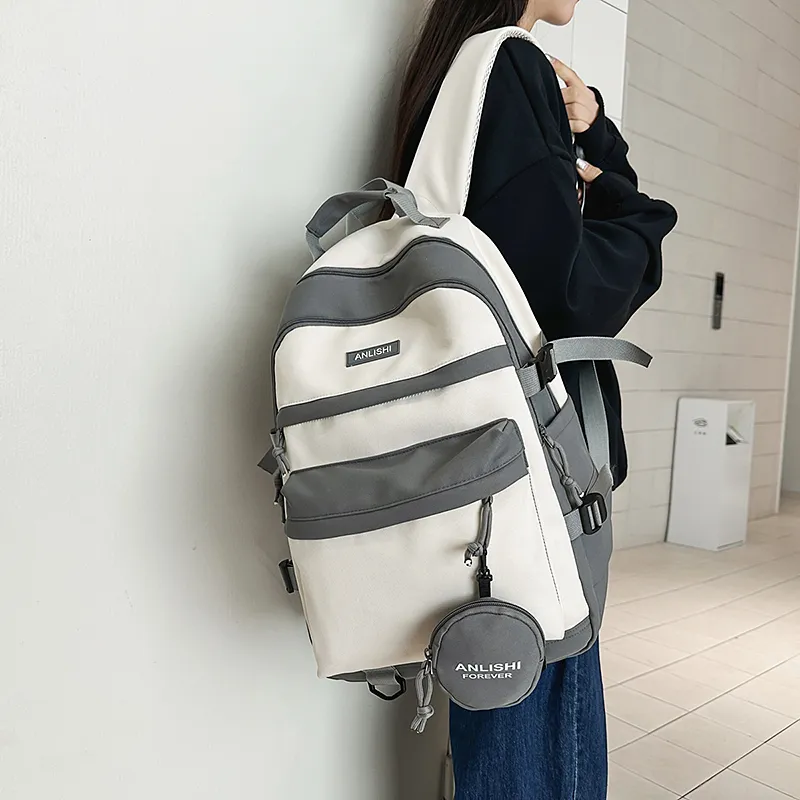 DCLOUD Nylon Backpack Regular Unisex Multicolor-8