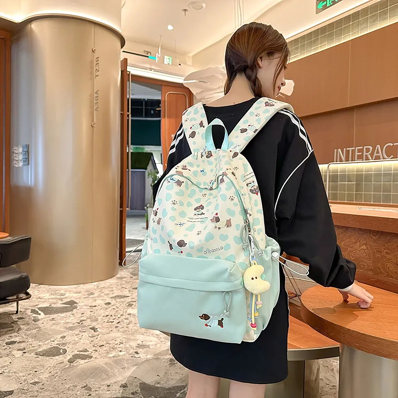 DCLOUD Nylon Backpack Regular Women's Multicolor-23