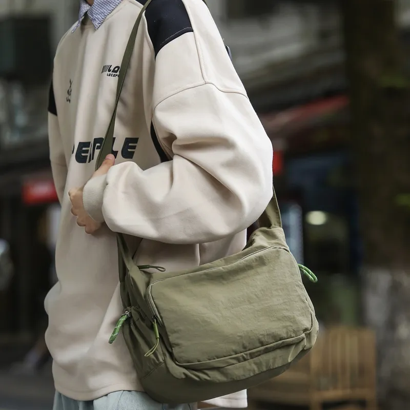DCLOUD Nylon Backpack Unisex White/Gray/Khaki/Green/Orange/Black-7