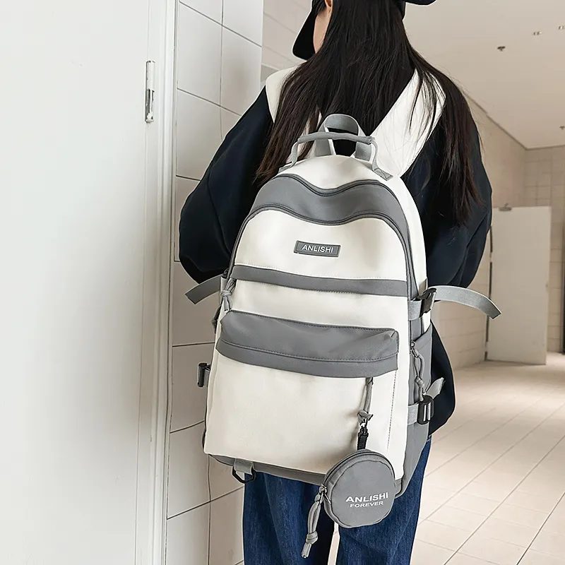 DCLOUD Nylon Backpack Regular Unisex Multicolor-7