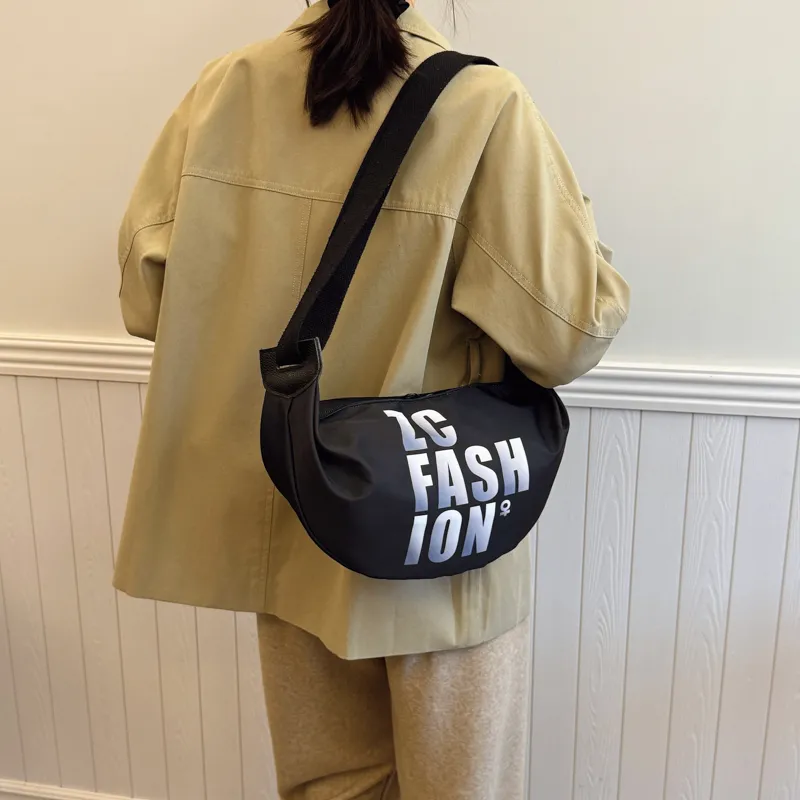 DCLOUD Fabric Shoulder Bag Crossbody Bag Unisex Black/Khaki/Red-1