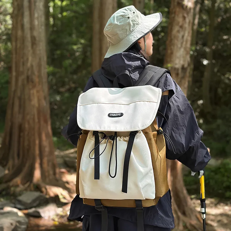 DCLOUD Nylon Backpack Unisex Multicolor-4