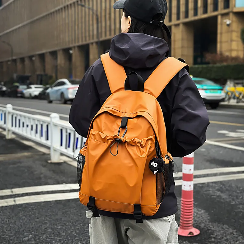 DCLOUD Laminated Oxford Cloth Backpack Large Size Unisex Multicolor-2