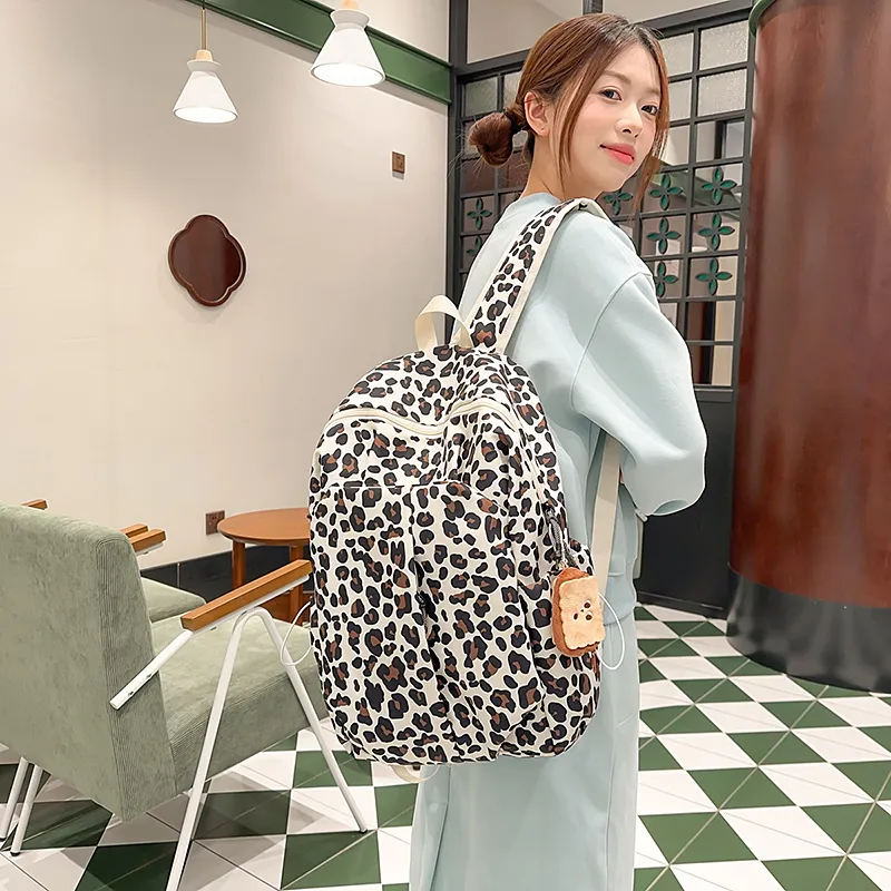 DCLOUD Nylon Backpack Tubas Unisex Black/Pink/Brown/Blue-12