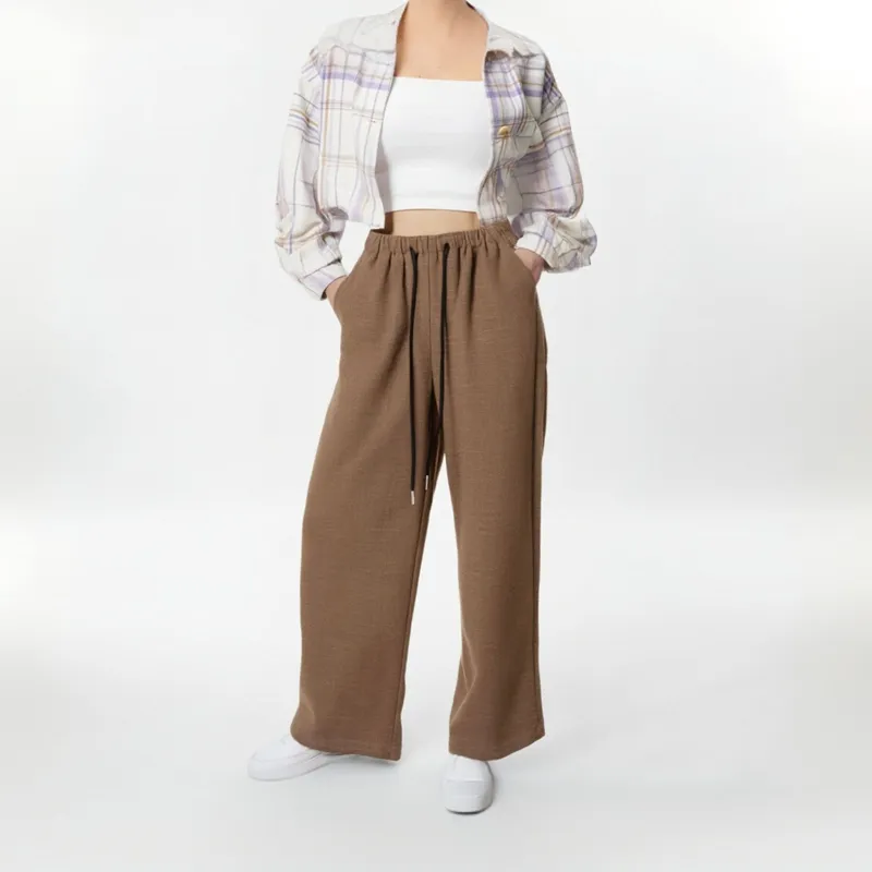 COMBO Casual Pants Unisex Coffee-2